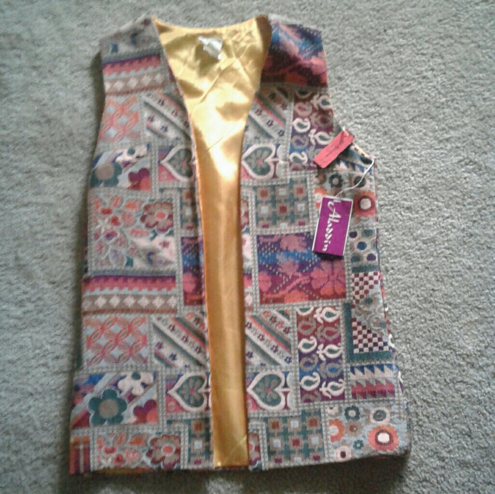 Vintage Deadstock Patchwork Festival  Hippy Vest